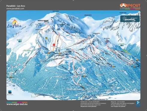 Paradiski 2010/11 Wipeout Map
