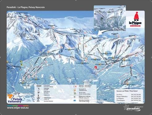 Paradiski 2010/11 Wipeout Map