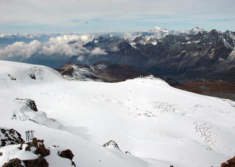 Zermatt summer area and crevaces