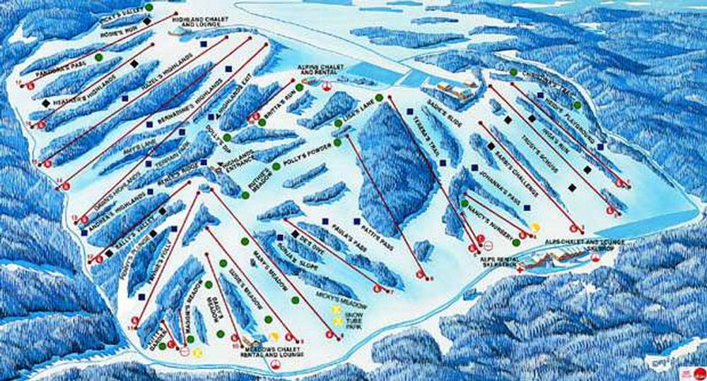 Afton Alps Trail Map Afton Alps Resort Guide - World Snowboard Guide