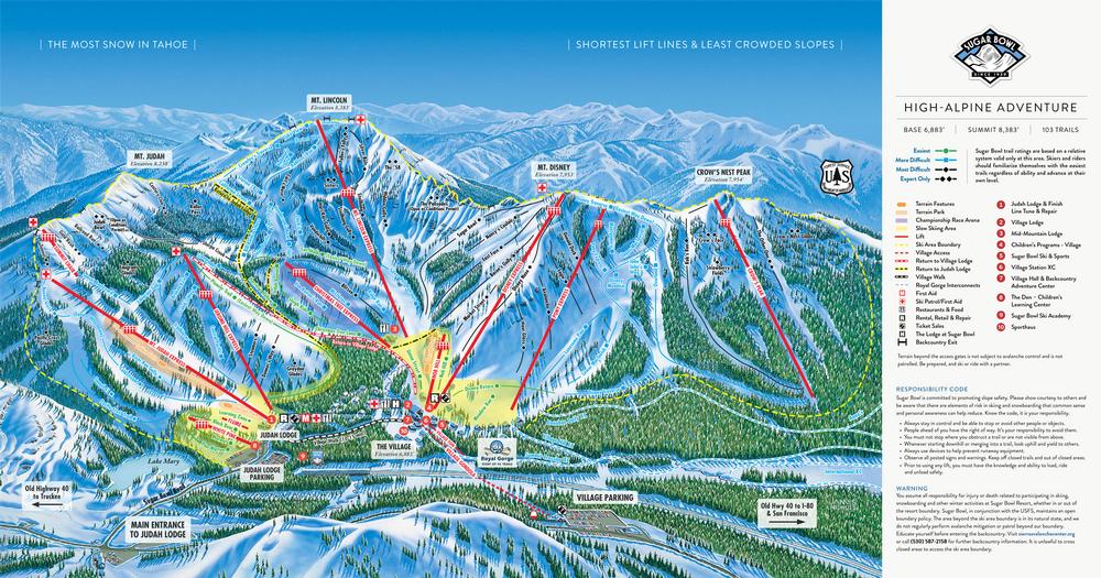 Sugar Bowl Ski Map Sugar Bowl Resort Guide - World Snowboard Guide