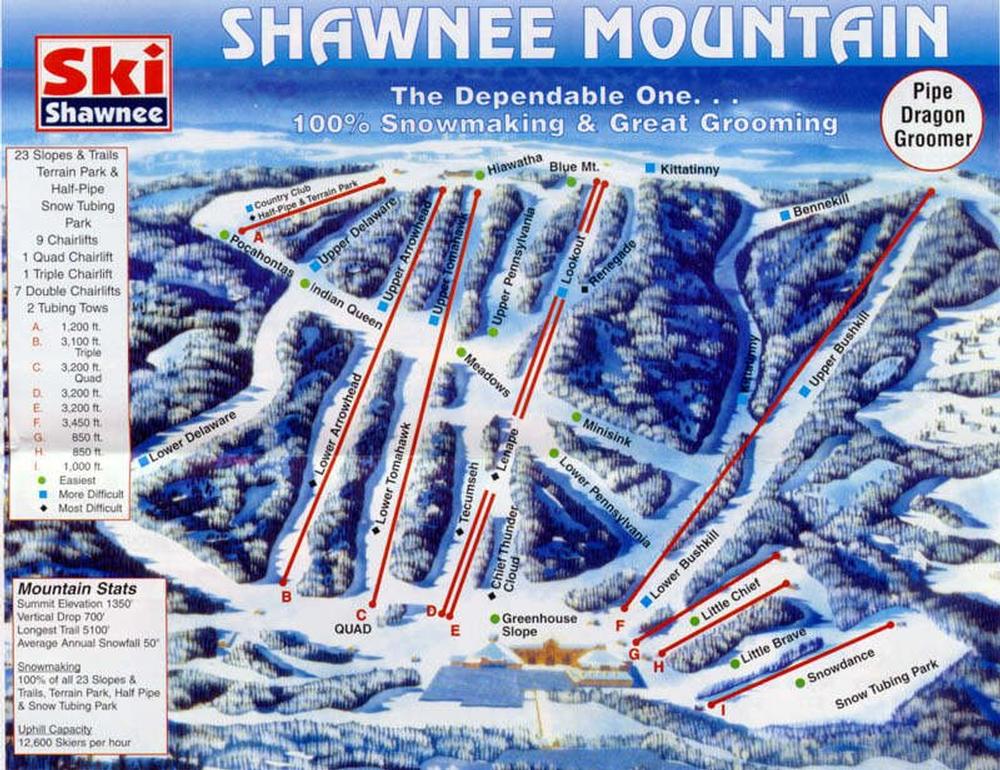 Shawnee Mountain Resort Guide World Snowboard Guide