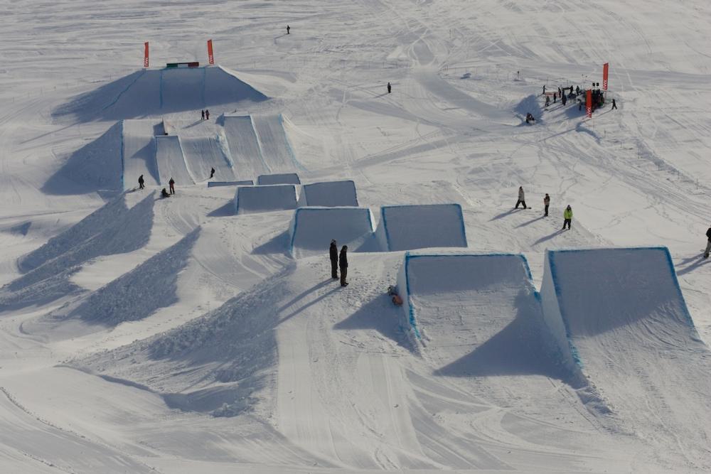 BEO Slopestyle course, Laax / Photo: Marcel Lämmerhirt 