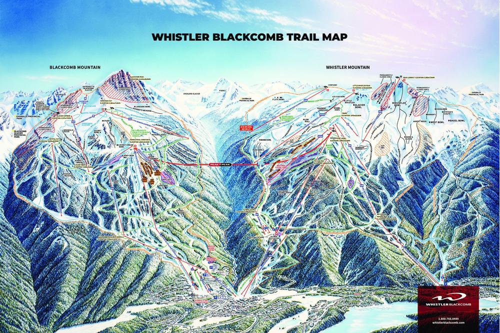 Whistler Ski Run Map Whistler/Blackcomb Resort Guide - World Snowboard Guide