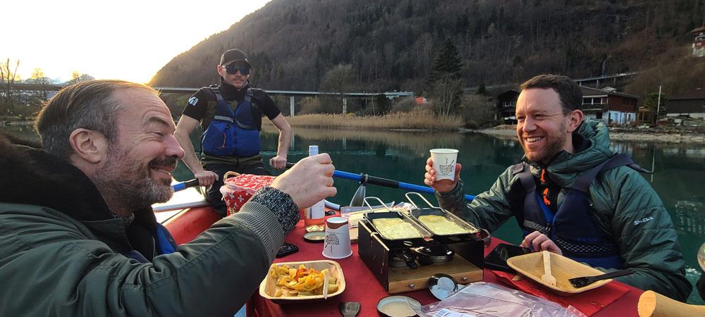 Wine on lake Interlaken