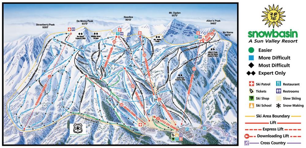 Snowbasin Resort Guide - World Snowboard Guide