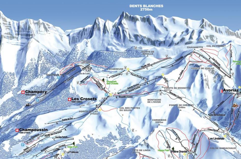 Champery riding guide - World Snowboard Guide